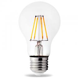 Żarówka filament LED E27 - duży gwint A60 6W=60W 600lm biała neutralna
