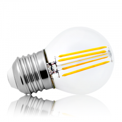 Żarówka LED filament E27 G45 4W=40W 430lm biała neutralna