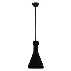 Nowoczesna lampa wisząca 1xE27 czarna LW.165 BK