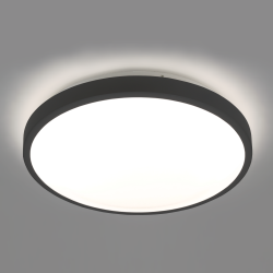 Okrągła lampa sufitowa LED 18W=80W 990lm średnica 33 cm BK