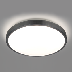 Okrągła lampa sufitowa LED 18W=80W 990lm średnica 33 cm ALU