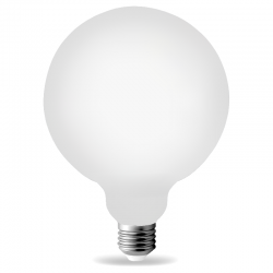 Żarówka LED FILAMENT MILK E27 G125 8W biała ciepła