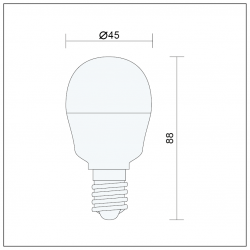 Żarówka LED RGB E14 G45 5,5W z pilotem