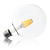 Żarówka LED FILAMENT E27 G125 8W biała ciepła ZS.006