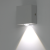 Dekoracyjna lampa ścienna LED 1W 6cm x 6cm 230V 4000K alu